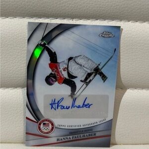 Topps Chrome U.S. Olympics Autograph Card Hanna Faulhaber (AUTO)